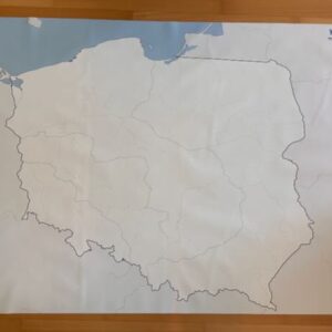 zmywalna mapa Polski